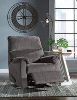 Nerviano recliner by Ashley Furniture featuring plush upholstery and padded armrests in a cozy living room setting