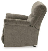 Comfortable Alphons Recliner by Ashley Furniture with plush fabric and padded armrests for relaxed seating.