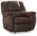 Comfortable McGann recliner by Ashley Furniture with plush upholstery and padded armrests, perfect for relaxing in the living room.