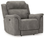 Ashley Furniture Next-Gen DuraPella power recliner with plush cushioning and modern design, shown in a cozy living room setting.