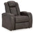 Comfortable Ashley Furniture Fyne-Dyme Power Recliner with plush upholstery and reclining mechanism for relaxed seating.