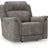 Next-Gen DuraPella Power Recliner by Ashley Furniture, shown from an angled view with closed recline feature.