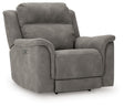 Next-Gen DuraPella Power Recliner by Ashley Furniture, shown from an angled view with closed recline feature.