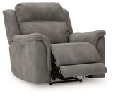 Next-Gen DuraPella Power Recliner by Ashley Furniture, shown in an open position with plush cushioning and modern design.