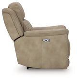Ashley Furniture Next-Gen DuraPella Power Recliner with plush cushioning and sleek design, shown from side angle.