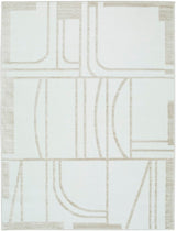 Ashley Furniture Farongrove Area Rug showing intricate patterns and neutral tones, perfect for adding style to any living space.