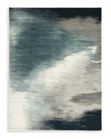 Ashley Furniture Brentward Rug with intricate patterns in neutral tones, perfect for adding style to any living space.