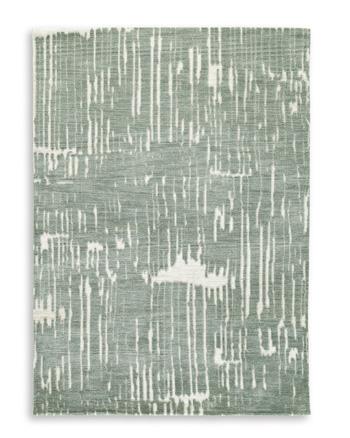 Ashley Furniture Cayworth Rug with intricate patterns in neutral tones, plush texture, ideal for living room or bedroom decor.