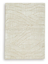 Ashley Furniture Jaseena area rug with intricate pattern and soft texture, perfect for enhancing living room decor.