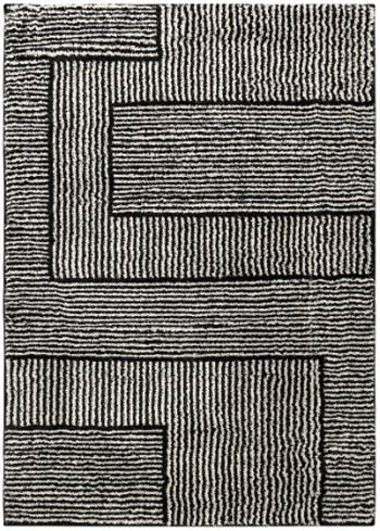 Ashley Furniture Kurtmen area rug with intricate patterns and neutral tones, ideal for modern living room decor.