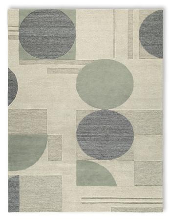 Ashley Furniture Dallane 8' x 10' rug with intricate patterns and warm colors, ideal for living room or bedroom decor.