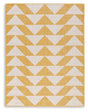Ashley Furniture Thomley 5' x 7' rug featuring a plush, patterned design suitable for living rooms or bedrooms.