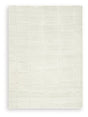 Medium washable area rug by Ashley Furniture with a soft, patterned design, ideal for living rooms or bedrooms.