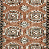 Medium Ashley Furniture Qaabiz Area Rug with intricate patterns and warm tones, showcasing a soft, woven textile design.