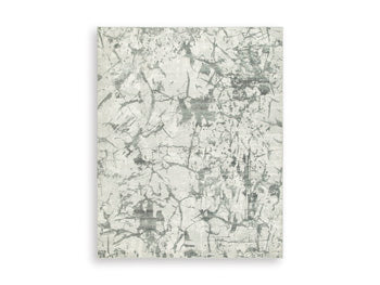 Medium Ashley Furniture Tobinbury washable area rug with a stylish pattern and soft texture, suitable for living rooms and bedrooms.