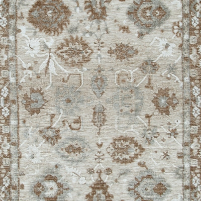Ainswick memory foam rug by Ashley Furniture, close-up of soft textured surface in neutral tones.