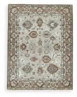 Ashley Furniture Ainswick memory foam rug with soft, plush surface and modern design for cozy home decor.