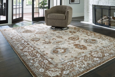 Ainswick memory foam rug by Ashley Furniture featuring soft, plush texture and a stylish design for cozy home decor.
