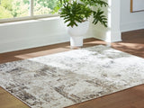Ashley Furniture Barricland Rug, 4x3 feet, featuring a woven pattern with neutral tones, ideal for living room or bedroom decor.