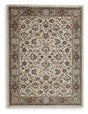 Ashley Furniture Beritham Rug featuring a soft, patterned design in neutral tones, perfect for enhancing living room or bedroom decor.