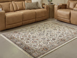 Ashley Furniture Beritham Rug in a 4x3 crop, featuring a textured pattern and neutral tones for cozy home decor.