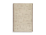 Ashley Furniture Clayman Rug with a textured, neutral-toned design suitable for living rooms and bedrooms.
