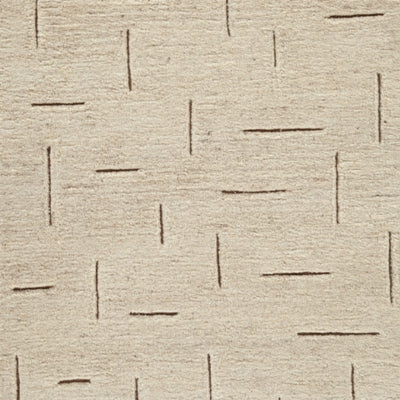 Swatch image of Ashley Furniture Clayman Rug showcasing its textured fabric and neutral beige color.