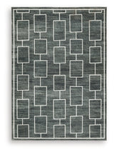 Ashley Furniture Elderland washable medium area rug in 5' x 7' size with a plush, stylish design for living room or bedroom decor.