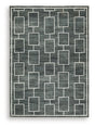 Ashley Furniture Elderland washable medium area rug in 5' x 7' size with a plush, stylish design for living room or bedroom decor.