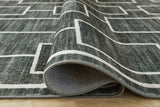 Ashley Furniture Elderland washable 5x7 medium area rug with detailed pattern, suitable for living rooms or bedrooms.
