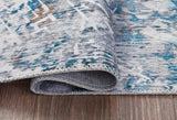 Medium Ashley Furniture washable rug, 5' x 7', with a soft, patterned design suitable for living rooms or bedrooms.