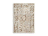 Ashley Furniture Livdon washable rug with geometric pattern, soft fabric, and durable design for living spaces.