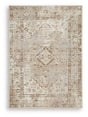Ashley Furniture Livdon washable rug with a soft, patterned design, ideal for living room or bedroom decor.