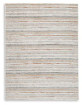Medium Ashley Furniture Artney Rug with intricate patterns, soft texture, and neutral tones for elegant home decor.