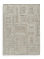 Medium Brickburgh Rug by Ashley Furniture featuring warm, earthy tones and a textured pattern, perfect for living room or bedroom decor.