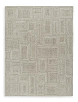 Medium Ashley Furniture Brickburgh Rug with intricate pattern and warm tones, suitable for living room or bedroom decor.
