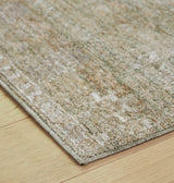 Close-up of Ashley Furniture Neroham Rug showcasing its detailed woven texture and intricate design in neutral tones.