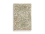 Ashley Furniture Rossbury Rug featuring a stylish, plush design with intricate patterns in warm tones.