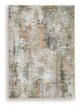 Ashley Furniture Torinette Rug with intricate patterns in neutral tones, perfect for adding elegance to living spaces.