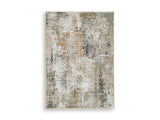 Ashley Furniture Torinette Rug with intricate pattern in neutral tones, showcasing soft fabric and decorative design.