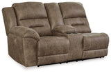 Ashley Furniture Ravenel Power Reclining Sectional with plush cushions and modern design, perfect for comfortable living room seating.