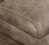 Ashley Furniture Ravenel Power Reclining Sectional with plush fabric, multiple seats, and built-in reclining features.