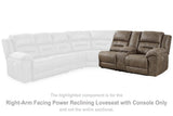 Ashley Furniture Ravenel power reclining sectional with plush cushions and sectional design, perfect for modern living rooms.