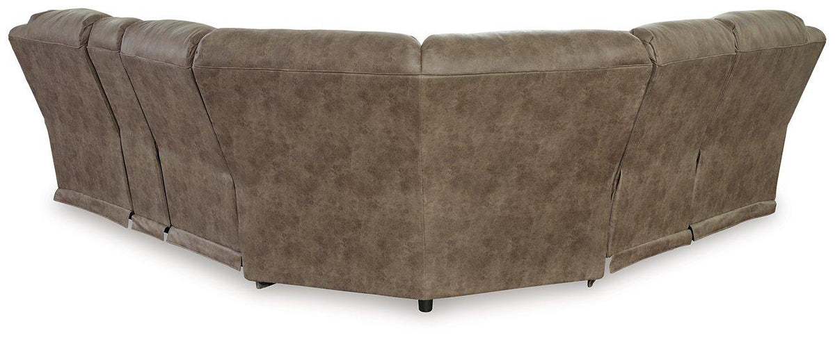 Ashley Furniture Ravenel power reclining sectional with plush cushions and modern design, shown in a stylish living room setup