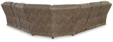 Ashley Furniture Ravenel Power Reclining Sectional with plush cushions and adjustable reclining seats in a modern design.