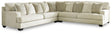 Ashley Furniture Rawcliffe Sectional sofa with plush cushions and modern design, shown in a cozy living room setting.