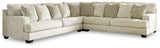 Ashley Furniture Rawcliffe Sectional sofa with plush cushions and modern design, shown in a cozy living room setting.