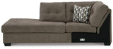 Ashley Mahoney 2-piece sleeper sectional with chaise, featuring plush fabric, comfortable cushions, and a modern design.