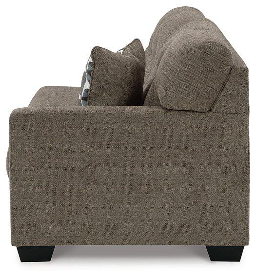 Ashley Mahoney 2-piece sleeper sectional with chaise, featuring plush fabric, modern design, and comfortable seating for living room.