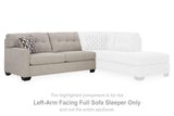 Ashley Mahoney 2-piece sleeper sectional with chaise, featuring plush cushions and modern design, perfect for living room comfort.